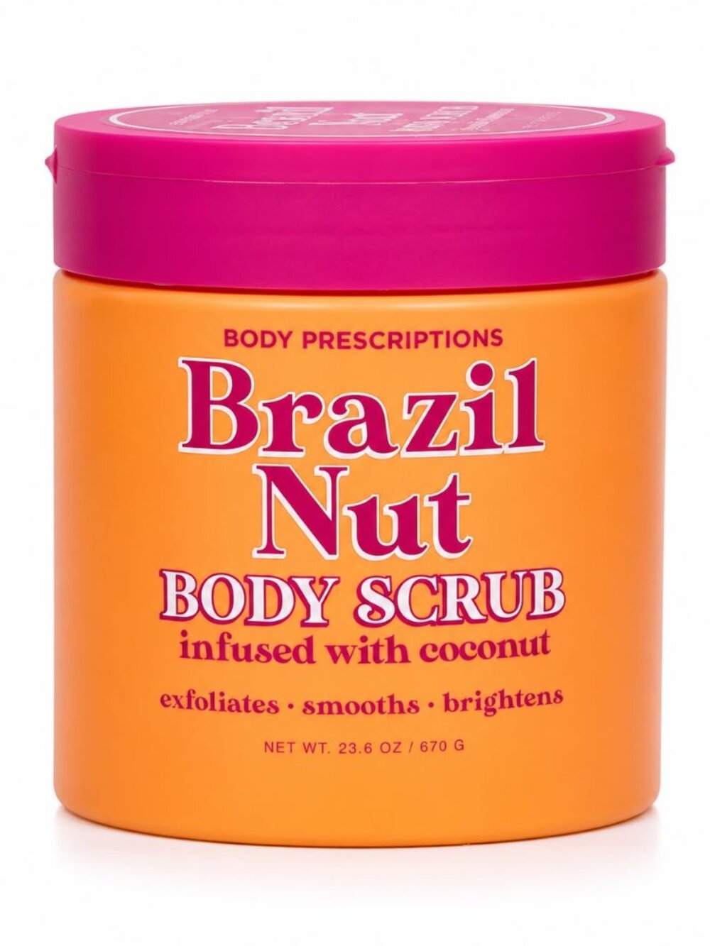 Body Prescriptions Brazil Nut Body Scrub Coconut Infused Exfoliating 23.6 oz
